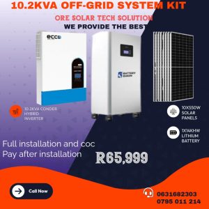 10.2Kva Off-Grid Solar System Kit